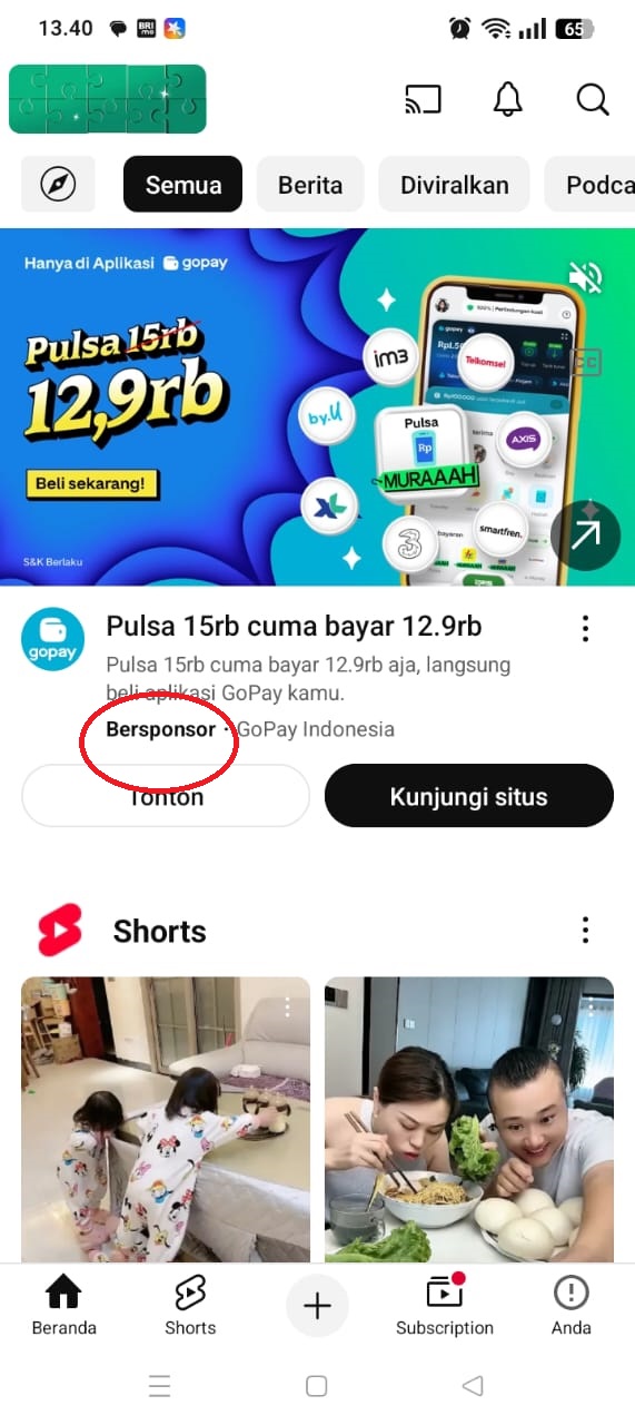 in-feeds video iklan youtube ads